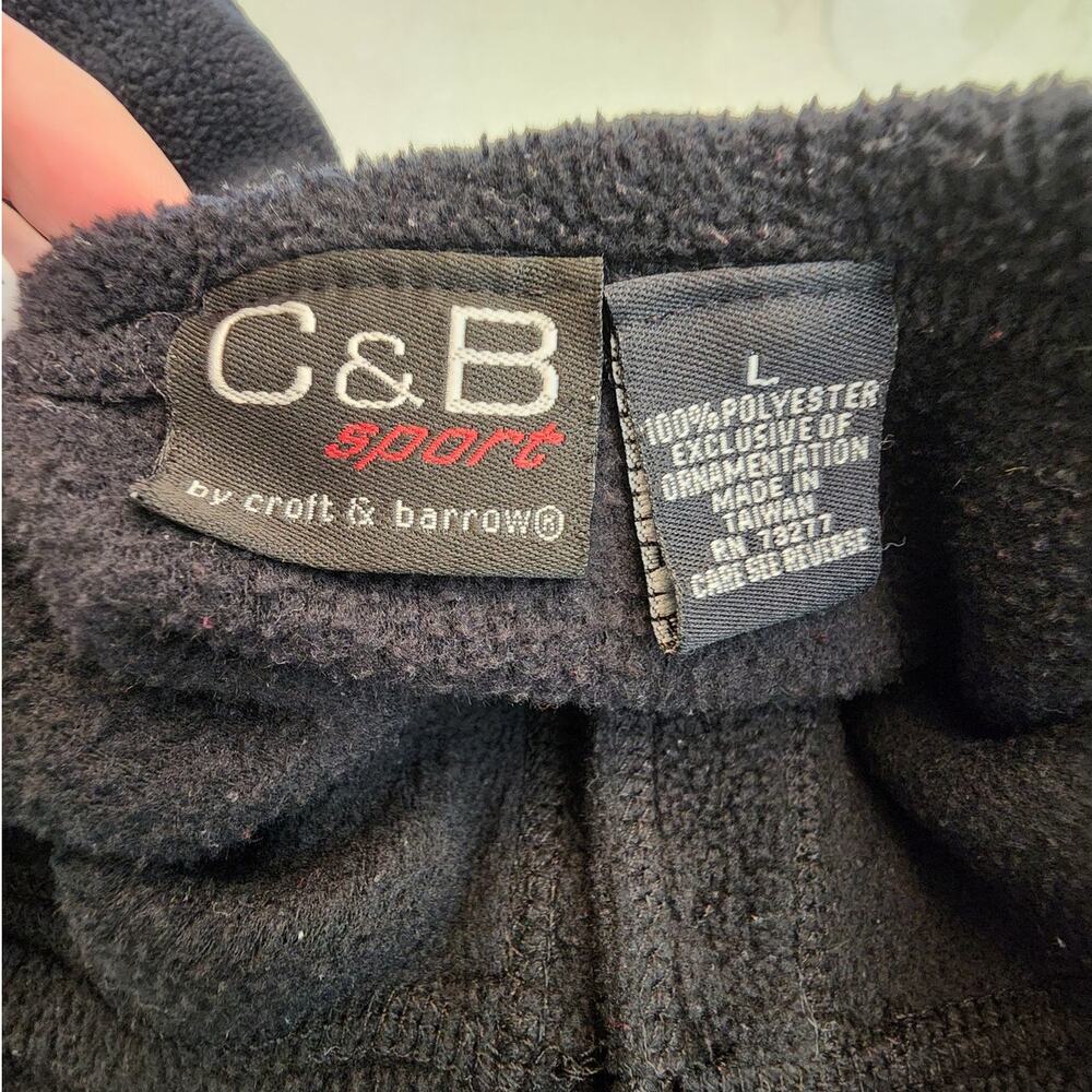 C & B Sport Women's Christmas Holiday Fleece Buttons SZ Large - Picture 7 of 9